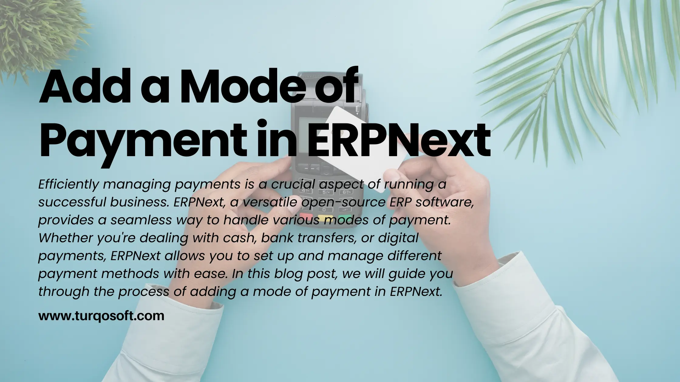 How to Add a Mode of Payment in ERPNext